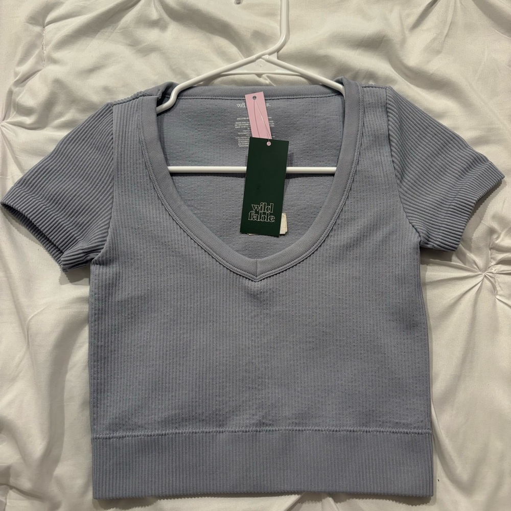 Target Wild Fable light purple crop top
